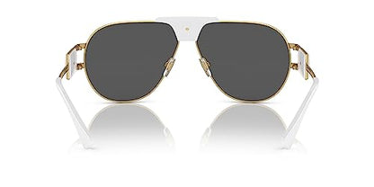 Gold Metal Pilot Sunglasses - Dark Grey Lens Style