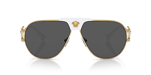 Gold Metal Pilot Sunglasses - Dark Grey Lens Style