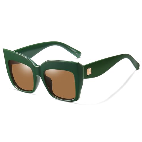 Oversized Square Sunglasses - Retro UV400 Fashion Shades