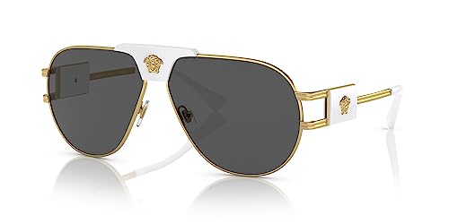 Gold Metal Pilot Sunglasses - Dark Grey Lens Style