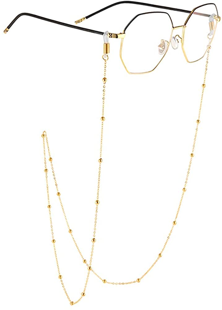 Gold Eyeglass Chain Strap Holder