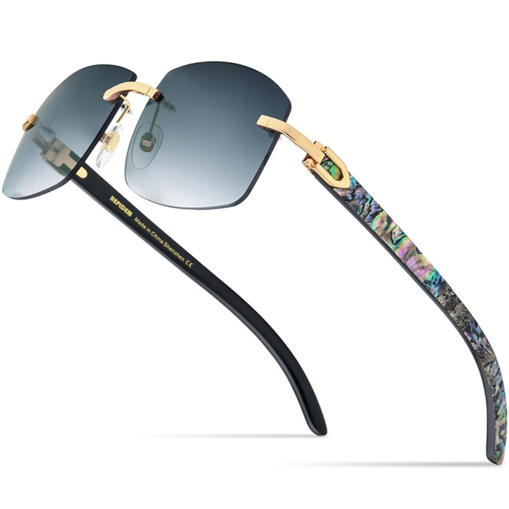 Rimless Fashion Sunglasses - Minimal Everyday Eyewear