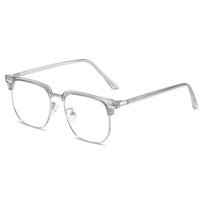 Photochromic Blue Light Glasses - Semi Rimless Rectangle Frame