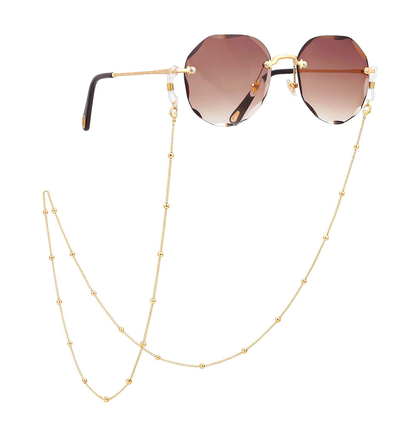 Gold Plated Eyeglass Chain Holder Strap