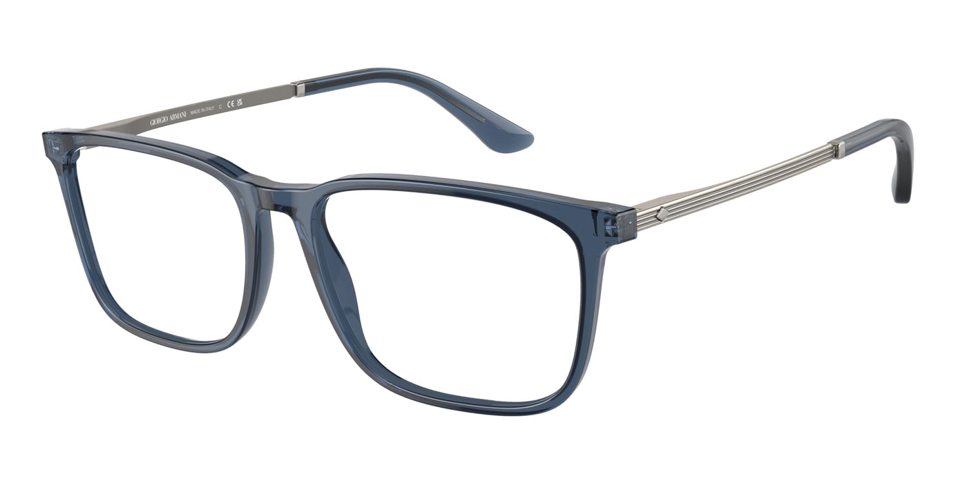 Transparent Blue Eyeglasses - Modern Everyday Frame