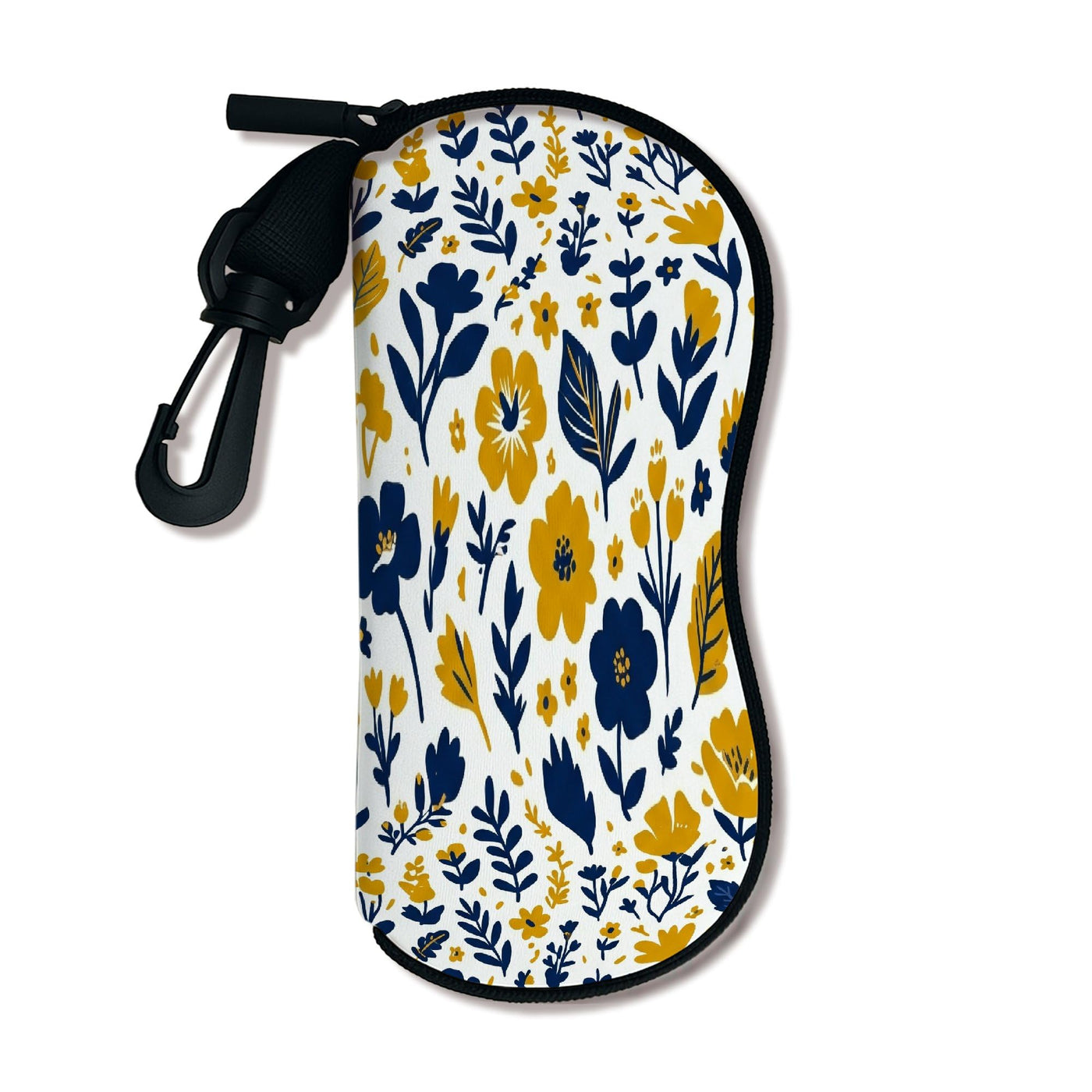 Floral Soft Glasses Case - Portable Zipper Eyewear Holder