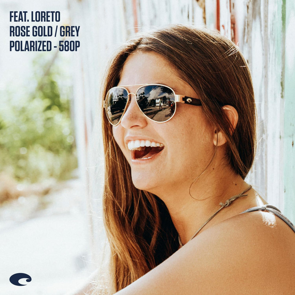 Loreto Aviator Polarized Sunglasses - UV Protection Frame 56