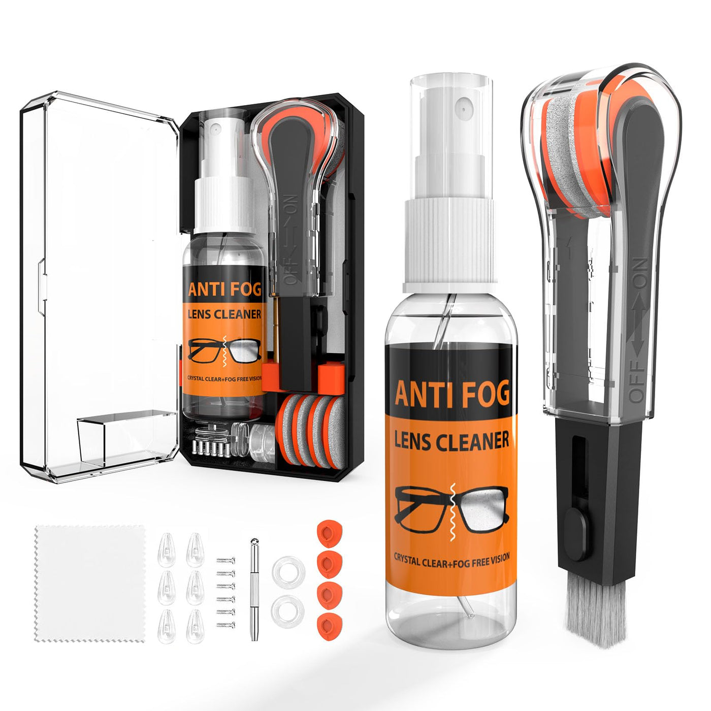 8 in 1 Glasses Cleaning Kit with Anti Fog Care Accessories